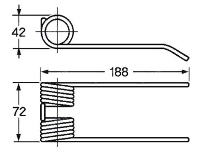 Picker und Packer Feder 42X72X188