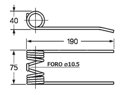 Picker und Packer Feder 40x75x190