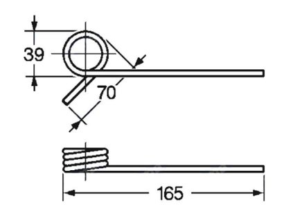 Picker und Packer Feder 39x70x165