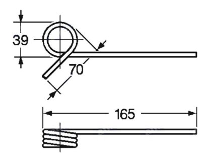 Picker und Packer Feder 39x70x165