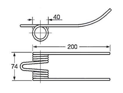 Picker und Packer Feder 40x74x200