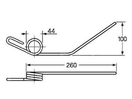 Picker und Packer Feder 44x100x260