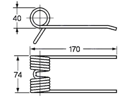 Picker und Packer Feder 40x74x170