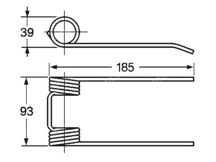 Picker und Packer Feder 39x93x185