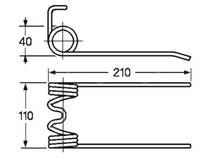 Picker und Packer Feder 40x110x210