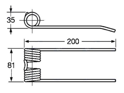 Picker und Packer Feder 35x81x200