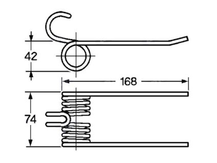 Picker und Packer Feder 42x74x168