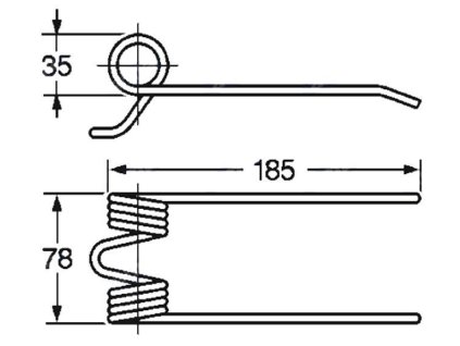 Picker und Packer Feder 35x78x185