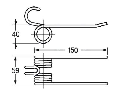 Picker und Packer Feder 40x59x150