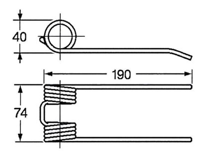 Picker und Packer Feder 39x73x190