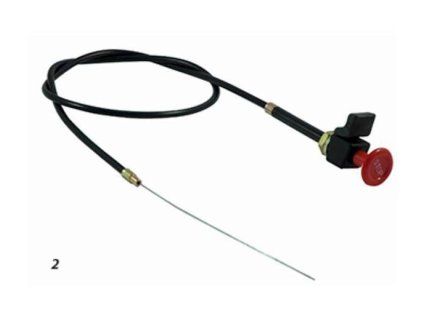 Abstellzug mit Arretierung  rot, 1200mm