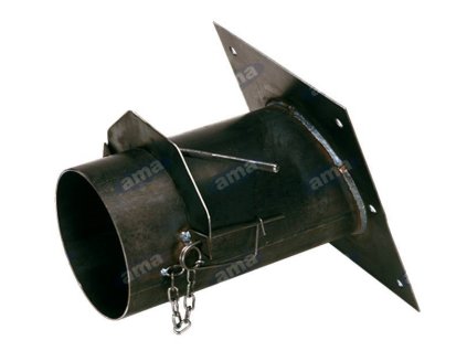 Getreideabzugskamin mit Flansch