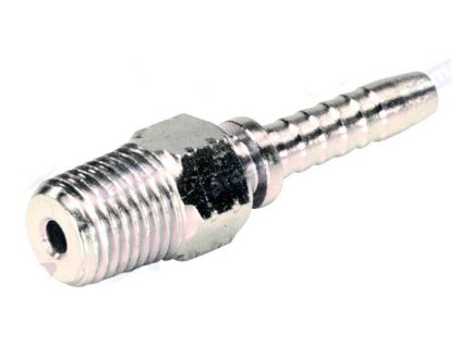 Pressnippel mit Außengewinde NPT und Innenkonus 60 Grad 1/4" - 1/4" NPT