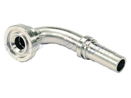 Tieffe Hochdruck-Flanscharmatur SAE 3000, 3/4", 38 mm, 90 Grad.