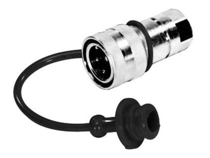 Staubschutzkappe für Schnellkupplung - Innengewinde 1/2" Schwarz