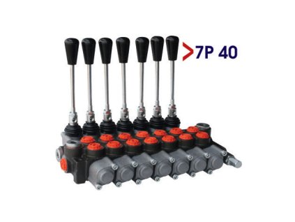 Handsteuerventil  7 heblig, doppeltwirkend 07P40