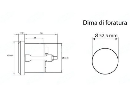 Elektronisches Thermometer 40-120 Grad/ 12V