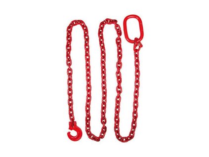 Rückekette 8 mm, Länge 2 m, Güte 80, Rot