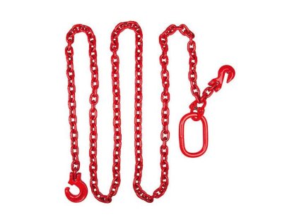 Rückekette 7 mm, L 3 m, Güte  80, Rot