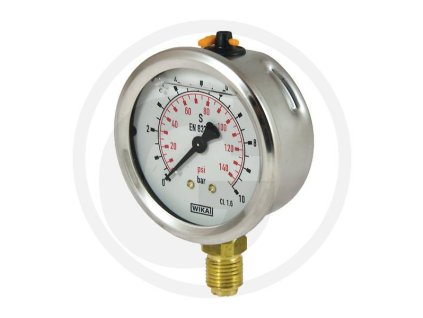 WIKA Manometer 10 bar Ø63mm - 1/4"