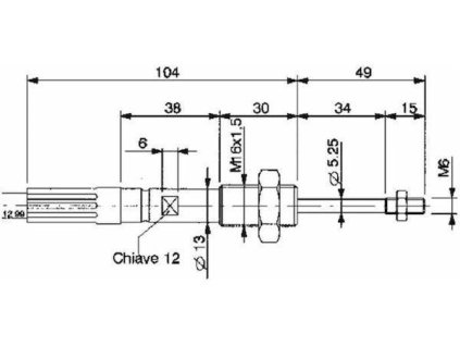 Bowdenzug  für Steuerung  1250 mm