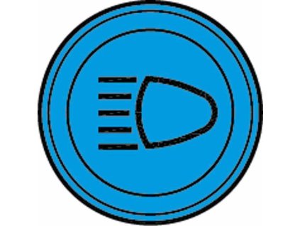 Fernlicht-Blinker, blau