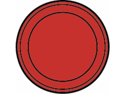 Blinkleuchte ohne Symbol rund, rot