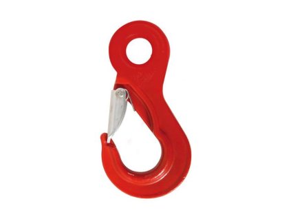 Lasthaken für Kette 10mm, G80,  mit Öse und stabiler Sperrklinke