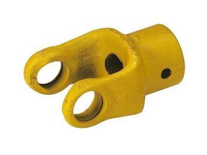 Gabel mit Durchgangsloch für Stecker