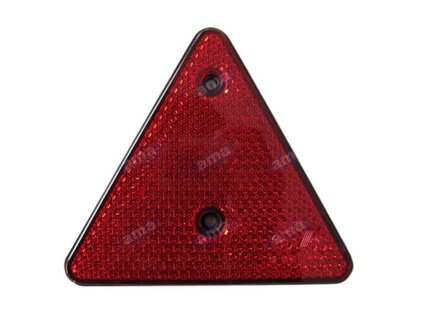 Rückstrahler-Dreieck 155x137x10mm zum Anschrauben mit 2 Löchern rot