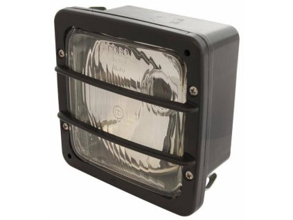 Fernlicht vorne, abgeblendet, Standlicht, 12/24V 140x140 mm mit Gitter schwarz