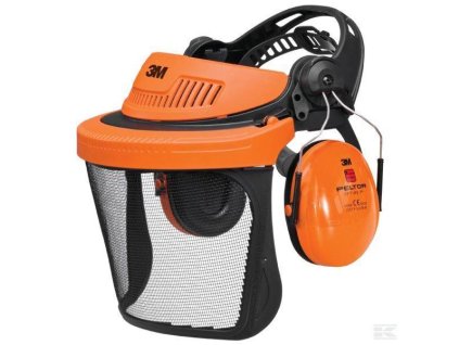 Gesichtsschutz mit 3M-Gehörschutz