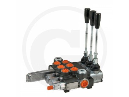 P40 Handsteuerventil  dreireihig, doppeltwirkend mit Schwimmstellung