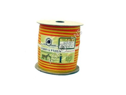 Leitfähiges Band 10mm 4 Drähte 400m, gelb/orange