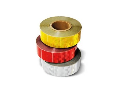 Reflektierende Quadrate in rotem Band