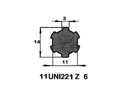 Profilwelle 11 UNI 221