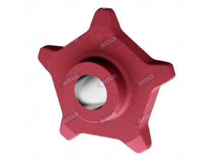 Kettenrad aus Gusseisen 80 - 5 Zähne