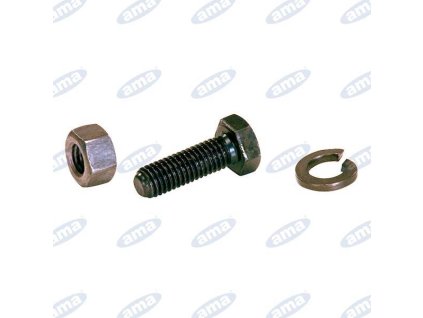 Schraube mit Federscheibe und Mutter M14x1,5 - 35 mm