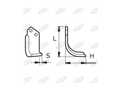 Fräsmesser  140 x 193 x 30 MM LINKS Ø 12.5