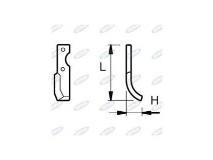 Fräsmesser 55 x 164 MM LINKS Ø 9