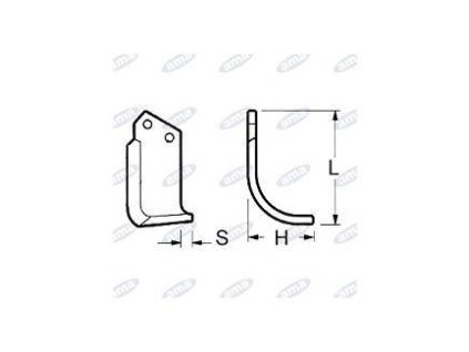 Fräsmesser  120 x 170 x 10 MM RECHTS Ø 12,5