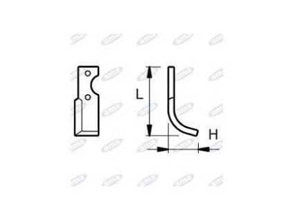 Fräsmesser  80 X 245 MM LINKS Ø 12,5