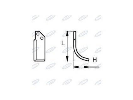 Rotationsmesser 88 x 145 MM LINKS Ø 10.5