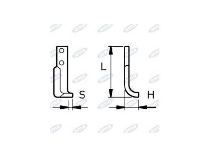 Fräsmesser  52 x 170 x 15 MM LINKS Ø 8.5