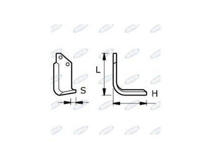 Fräsmesser  60 x 133 x 6 MM LINKS Ø 10.5