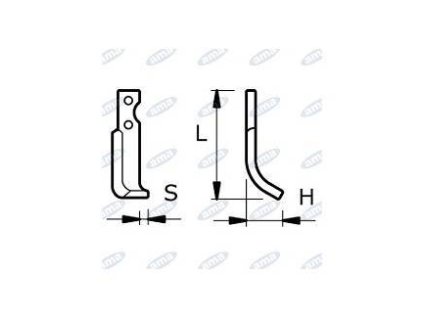 Fräsmesser 65 X 185 X 178 MM LINKS Ø 8,5