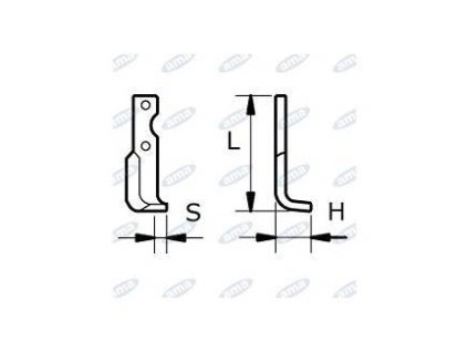 Fräsmesser 60 x 220 x 15 MM LINKS Ø 9