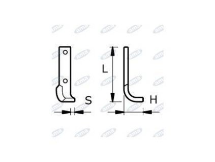 Fräsmesser 105 x 273 x 20 MM LINKS Ø 11,5