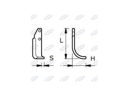Fräsmesser  100 x 190 x 20 MM LINKS Ø 10.5