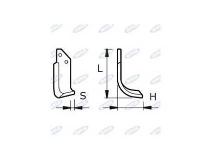 Fräsmesser  152 x 72 x 23 MM LINKS Ø 10.5